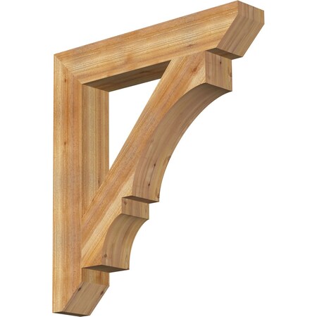 Ekena Millwork Balboa Slat Rough Sawn Bracket, Western Red Cedar, 6"W x 36"D x 40"H BKT06X36X40BOA06RWR